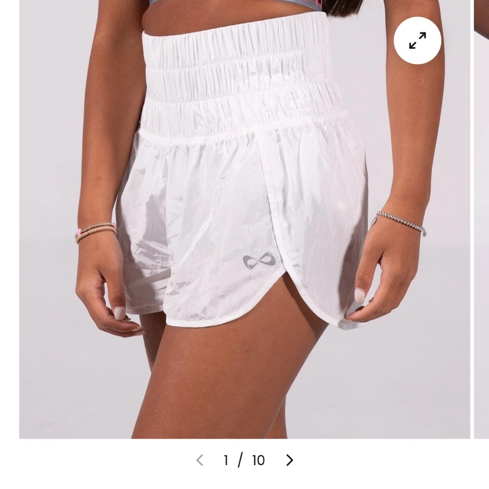 High-Waisted White Nfinity boxer short large